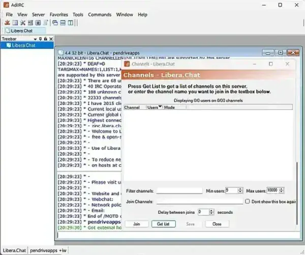 ADIIRC Internet Relay Chat