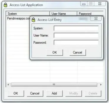 access list password manager