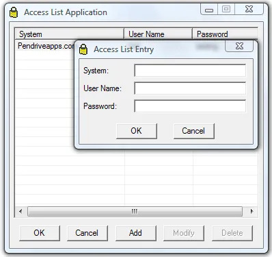 access list password manager