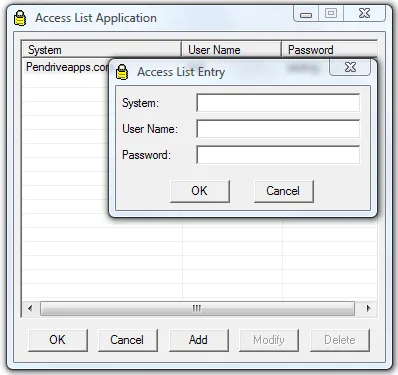 Access List Password Manager