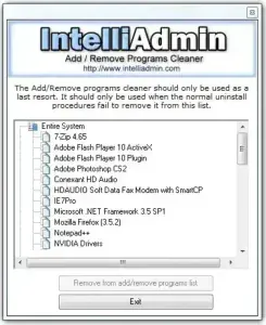 Add Remove Program Cleaner