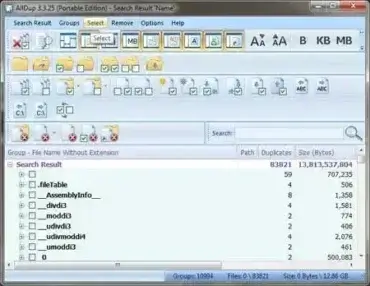 AllDup - Free Duplicate File Remover