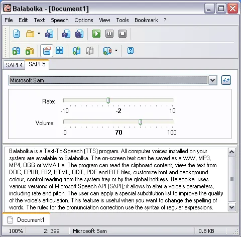 Balabolka - Free Text to Speech Software