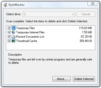 ByteWasher - File Cleanup