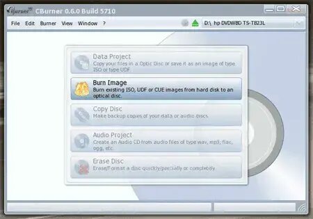 CBurner - Portable CD DVD Copying Software