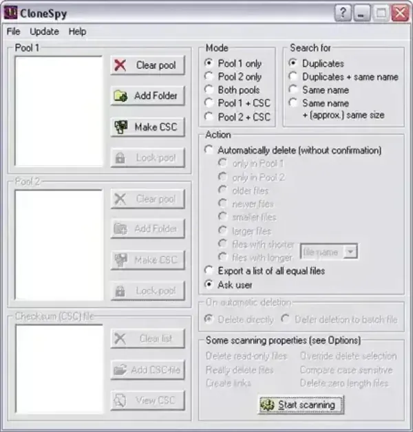 CloneSpy - Find and Remove Duplicate Files