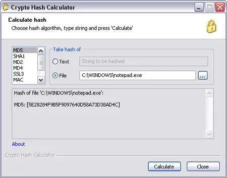 Crypto Hash Calculator