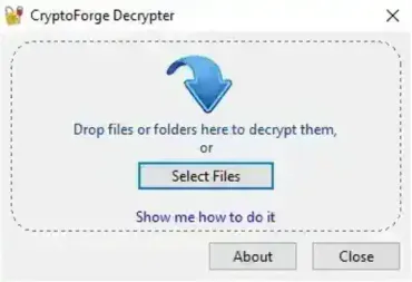 CryptoForge Decrypter - File Decryption Tool