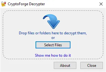 CryptoForge Decrypter - File Decryption Tool CryptoForge Decrypter - File Decryption Software
