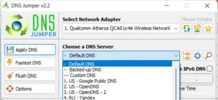 Portable DNS Jumper-DNS Server Switcher