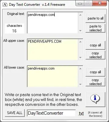 Day Text Converter