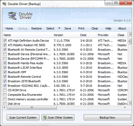 Double Driver - USB Driver Backup Tool
