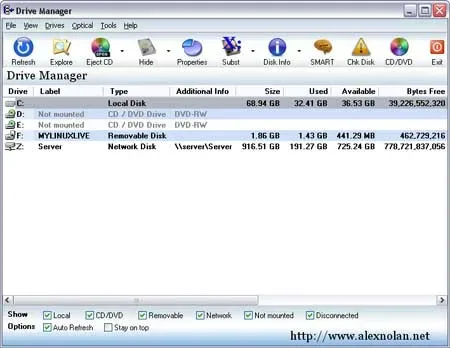 Disk Information Tool - Drive Manager