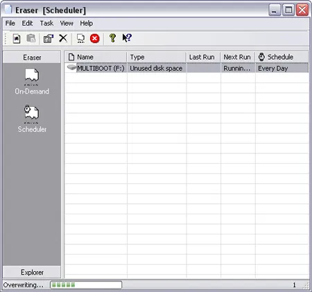 Eraser - Secure Data Destruction - Scheduler