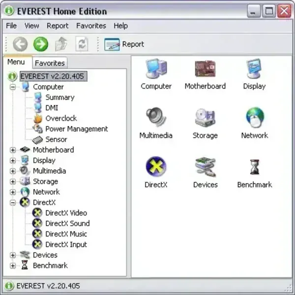 Everest Home Edition Portable System Information Tool