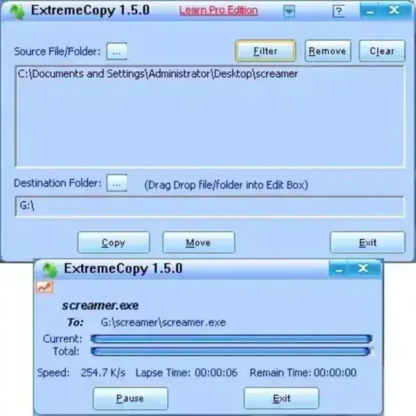 ExtremeCopy - Fast File and Folder Copier