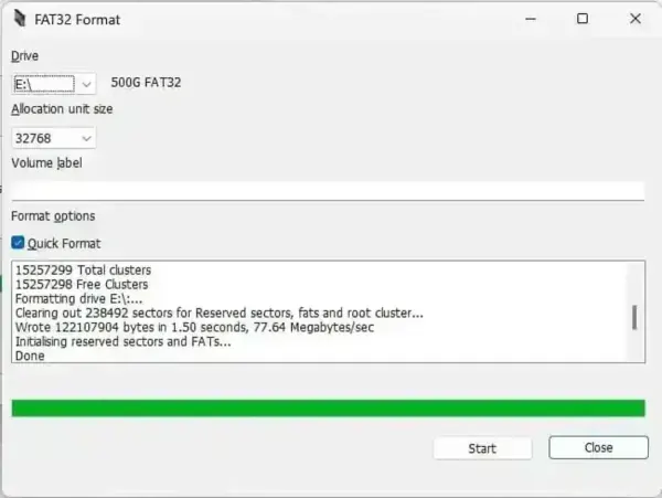 FAT32 Formatter Tool FAT32 Formatter tool for large USB drives