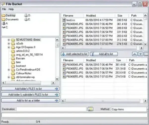 File Bucket - Portable File Copier