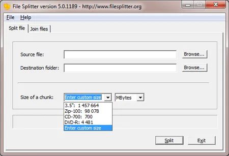 File Splitter - File Splitting and Joining Tool File Splitter