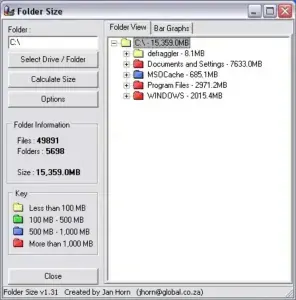 Display Folder Sizes