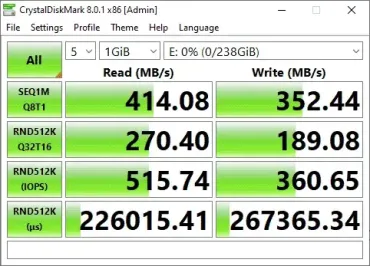 Free Benchmark Software CrystalDiskMark
