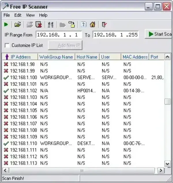 Free IP Scanner
