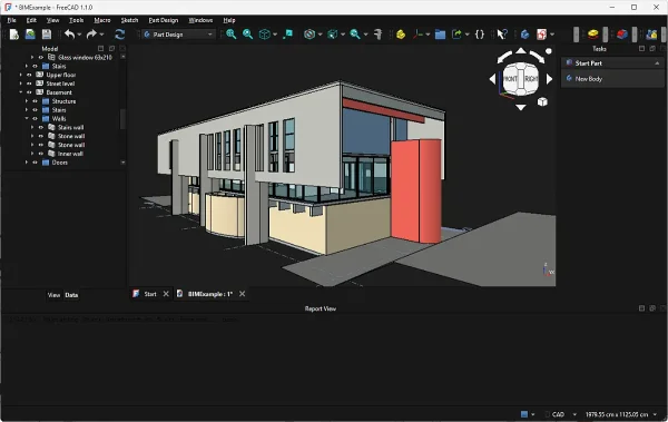 FreeCAD Portable 3D CAD Software Interface