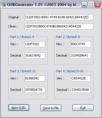 GUID Generator GUID Generator