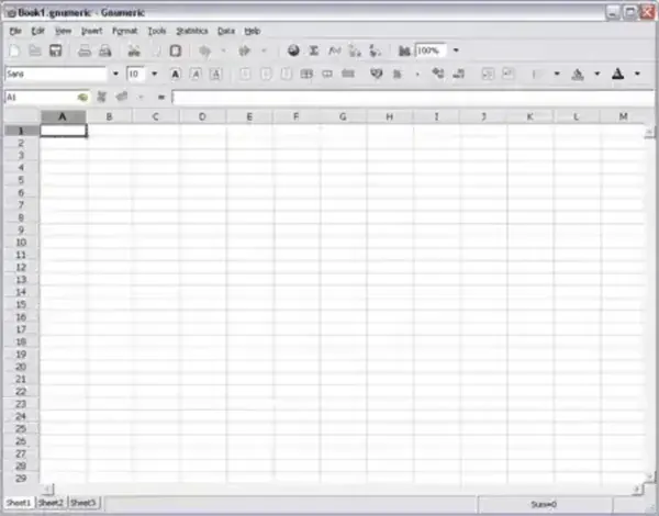 Gnumeric Portable and Free Spreadsheet Software Application Gnumeric Portable - Free Spreadsheet Software
