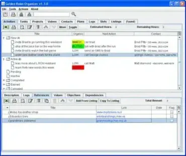Golden Rules Organizer