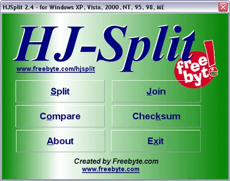 HJSplit File Splitter and Joiner