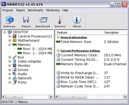 System Information - HWiNFO32