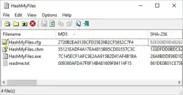 HashMyFiles - Checksum Calculator