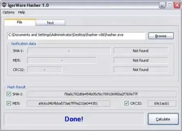 Checksum Calculator - Hash Generator