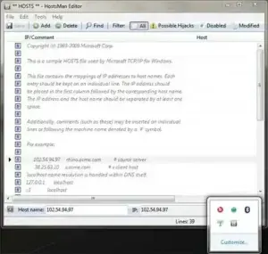 Windows Hosts Manager