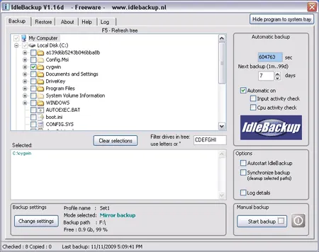 IdleBackup - Automated Backup Tool