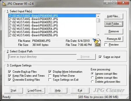 JPG Cleaner