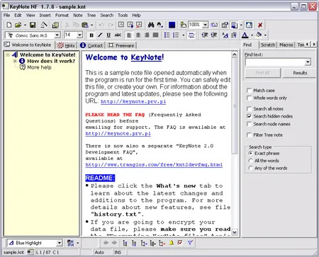 KeyNote - Portable NoteBook