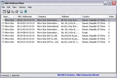 MACAddressView - MAC Address Lookup Tool