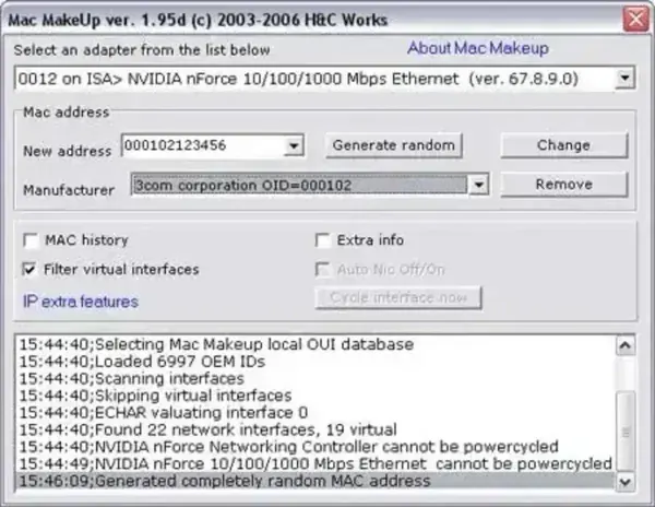 Mac Makeup - Change MAC Address