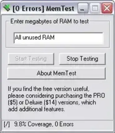 MemTest - Windows Memory Tester