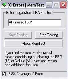 MemTest - Windows Memory Tester