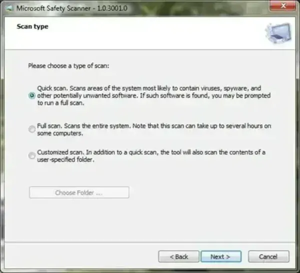 Microsoft Safety Scanner