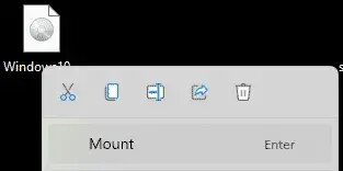 Mount ISO Windows