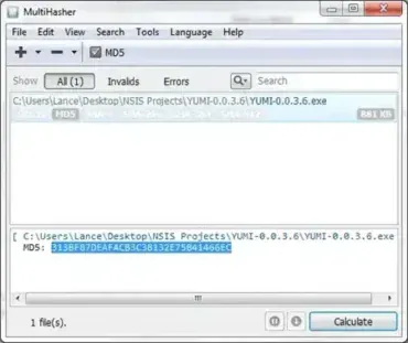 MultiHasher - Checksum Calculator