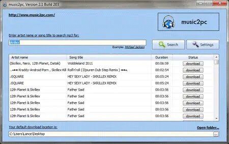 Music2PC - Mp3 Downloads for Free