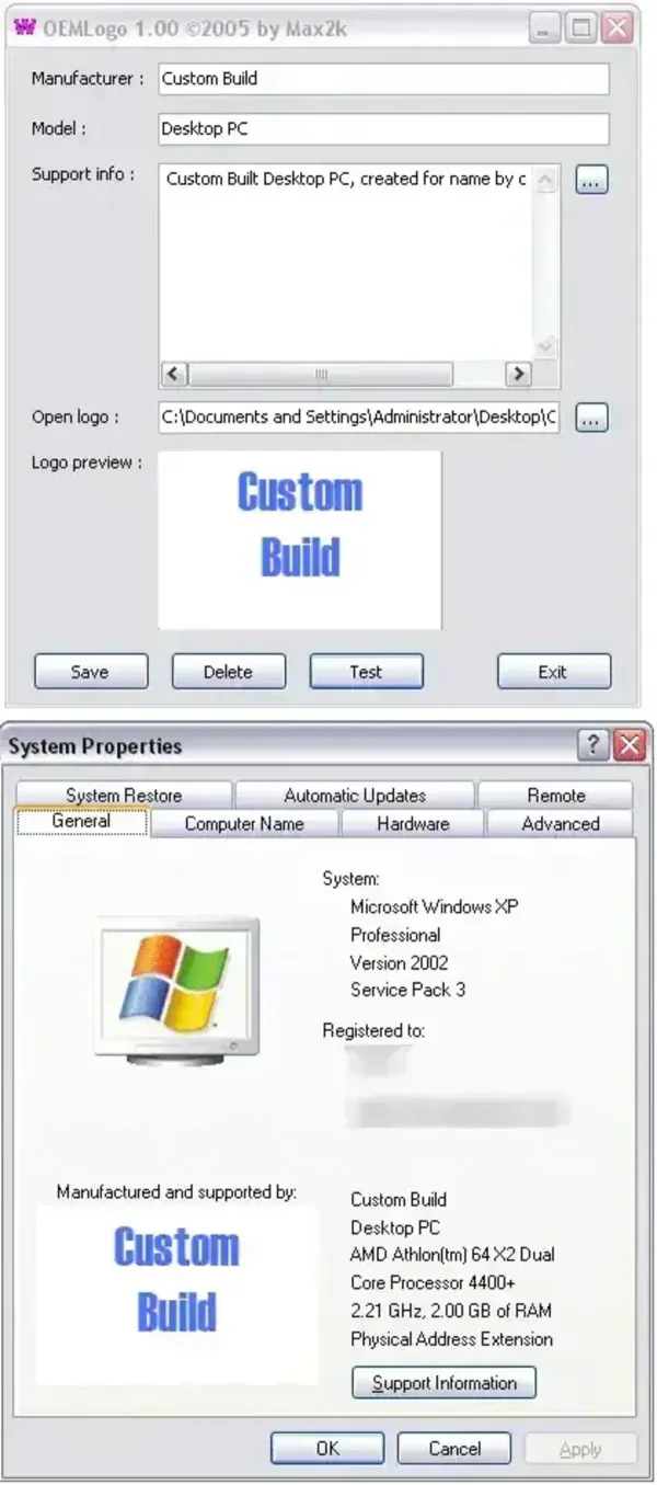OEMLogo - Edit OEM Info