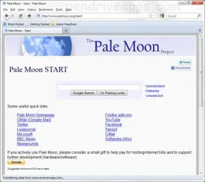 pale moon browser for vista in 2016