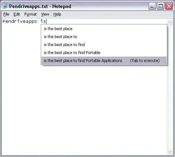 PhraseExpress text replacement in action