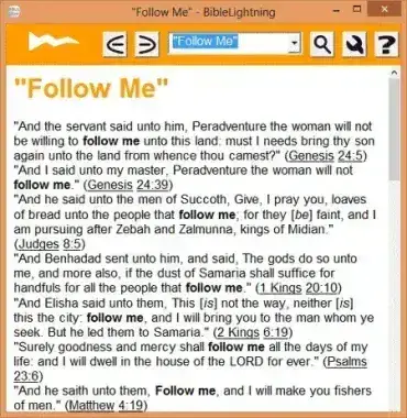 Portable Bible Search Software - Bible Lightning